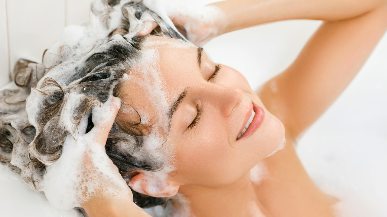 use clarifying shampoos or a volumizing shampoo on the scalp