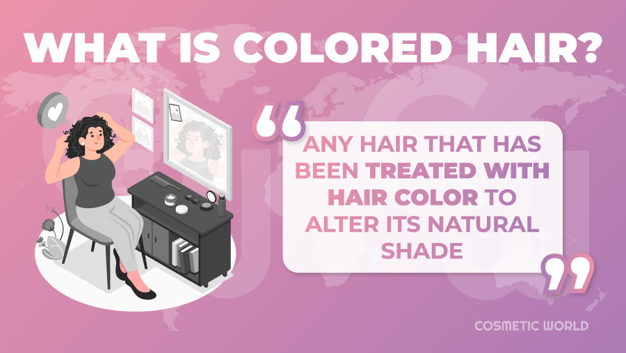 What is colored hair - Infographic