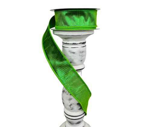 HOLIDAY TIME GREEN VELVET 1.5 RIBBON