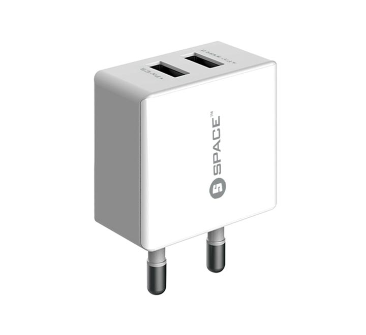 Dual Port USB  Wall Charger (w Micro USB Cable)
