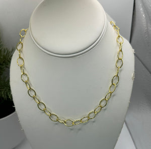 Oval chain— shiny - JTO 