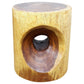 Haussmann Peephole 16" Dia  - Walnut | Stools & Benches | Modishstore-4