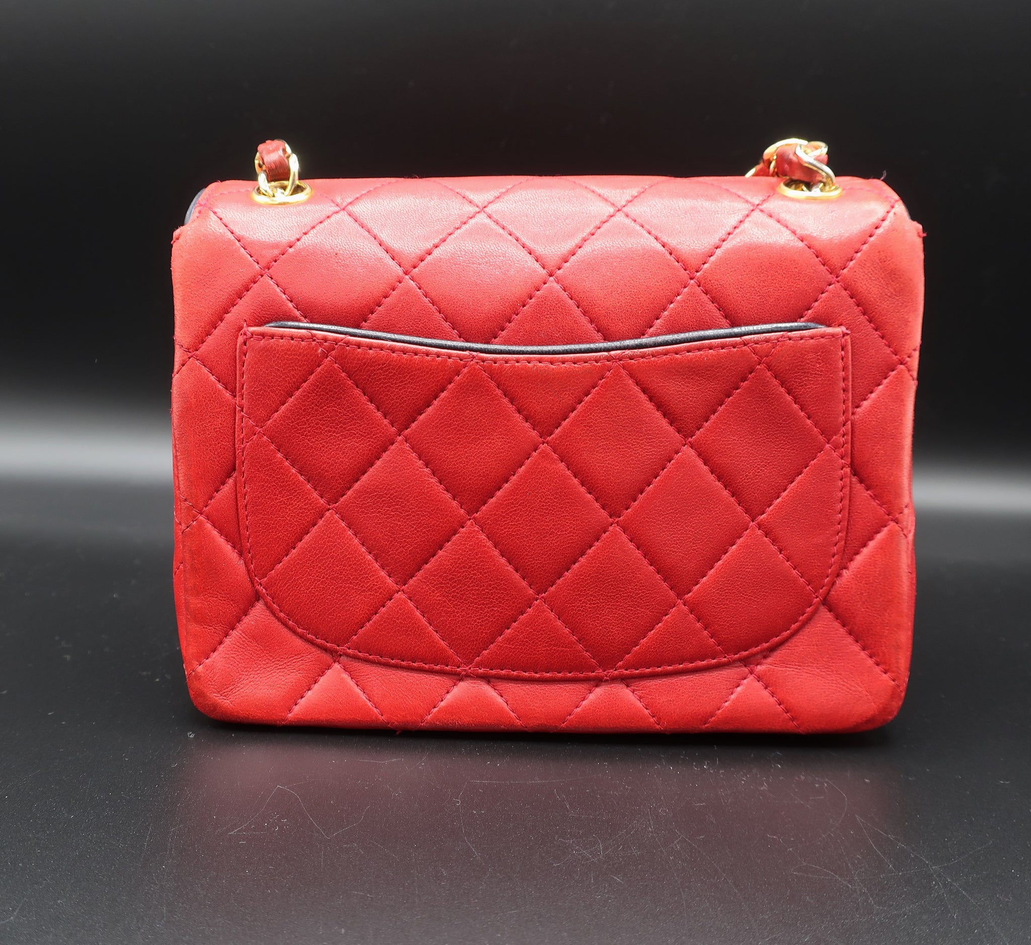 255 Flap Bag Mini Reissue Leather Red