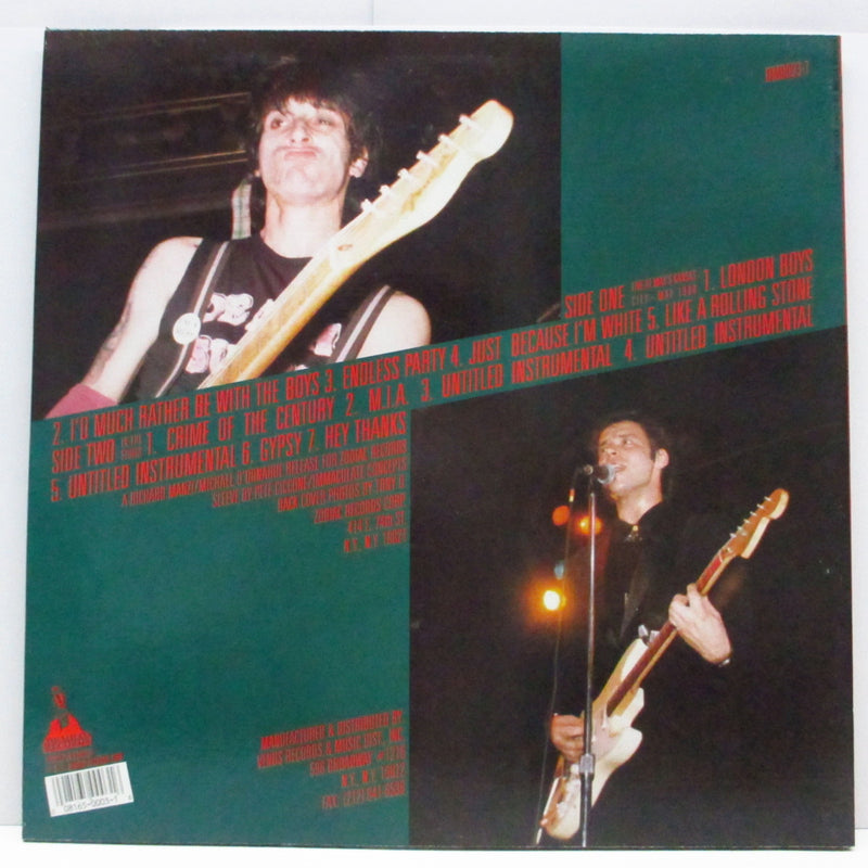 海外輸入 JOHNNY THUNDERS WAYNE KRAMER LPレコード real