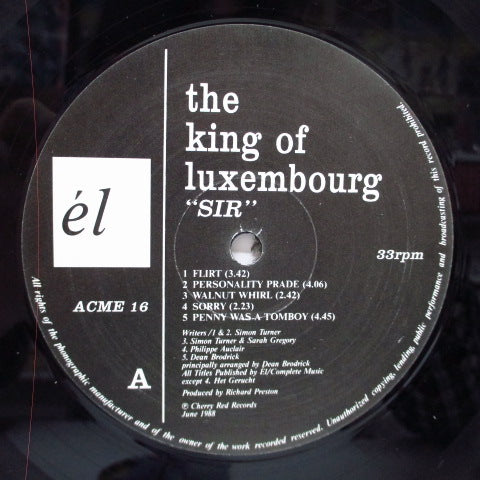 KING OF LUXEMBOURG, THE (ザ・キング・オブ・ルクセンブルグ) - Sir