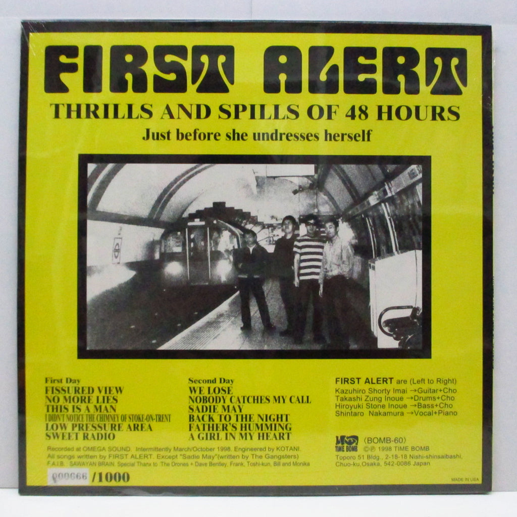 FIRST ALERT-Thrills And Spills Of 48 Hours (Re LP Numbered Y
