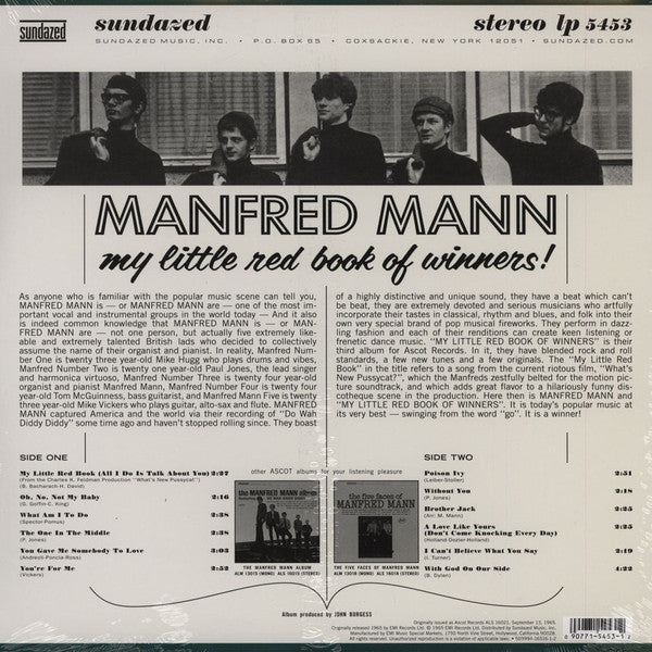 MANFRED (マンフレッド・マン) - My Red Book Of Winners (US Reissue 1