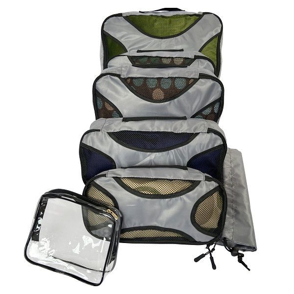 packing cubes with laundry bag