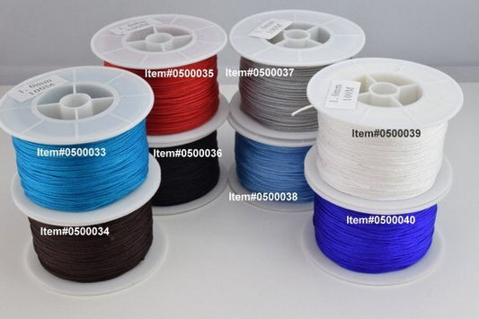 1mm knot nylon cord shamballa macrame beading kumihimo string 60 meter