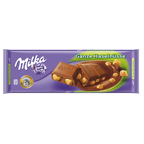 Milka Milk Chocolate Confection With Whole Hazelnuts - 3.52 Oz - Vons