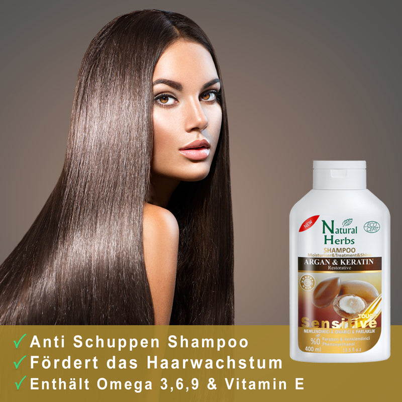 Argan Keratin Shampoo Fur Mehr Feuchtigkeit Glanz Geschmeidigkeit Mybalance24