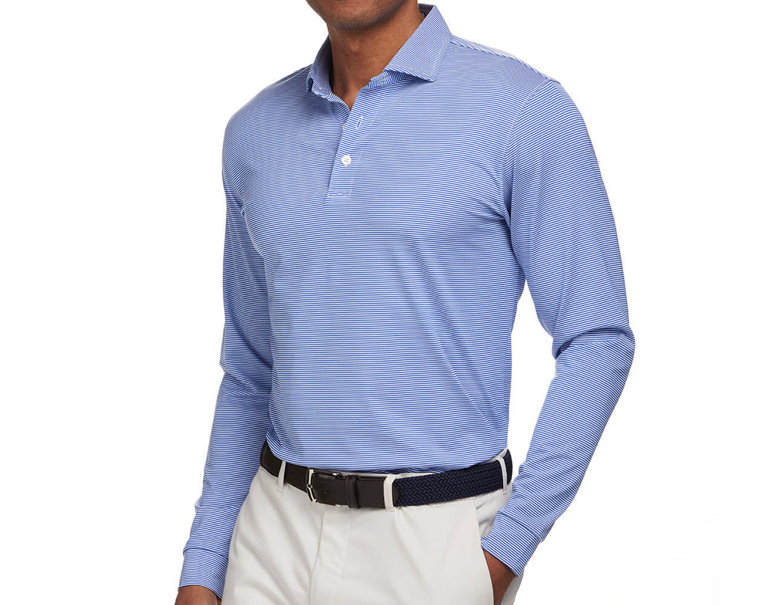 Men's Long Sleeve Polo Golf Shirts | Holderness & Bourne