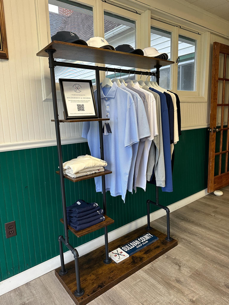 Holderness and Bourne merchandise in Sullivan County Golf Shop