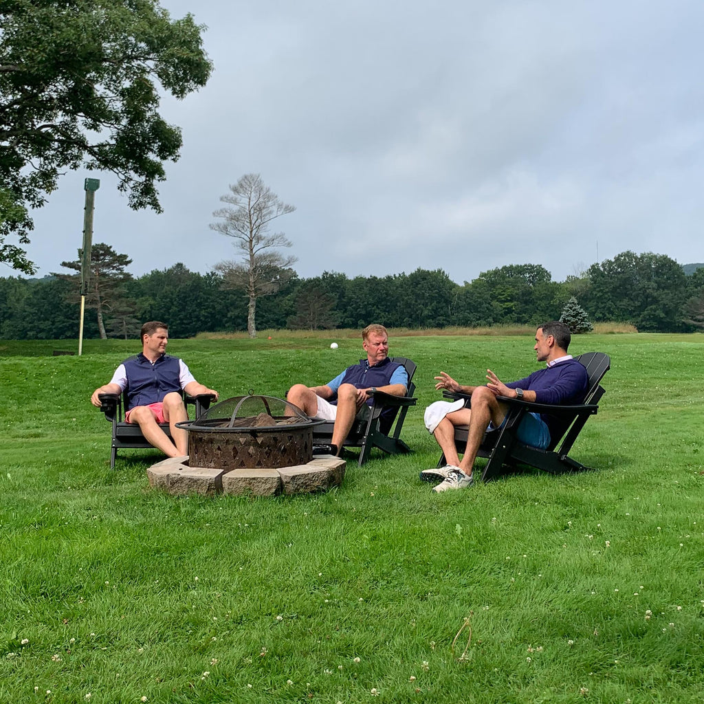 John Bourne, Alex Holderness, and Tom Coyne at Sullivan County Golf Club