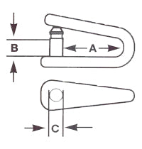 Plastic Sail Shackle