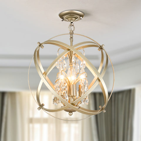 Gold Semi-Flush Mount Lights