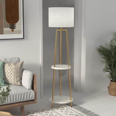 Floor lamp with Type-c and USB charging port