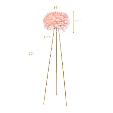 Tripod Feather Floor Lamp