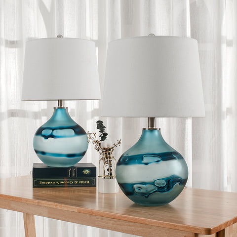 glass table lamp