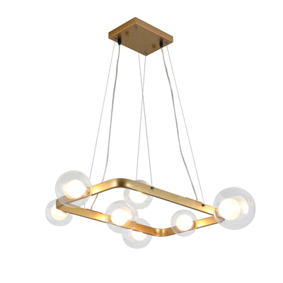 Maxax 7 - Light Candle Style Wagon Wheel Chandelier With Wrought Iron Accents #MX19124-7