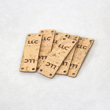 Cork Labels 1x2 Inches Made From Cork Fabric Personalized Labels