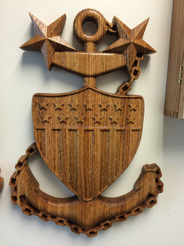 USCG Chief Petty Officer CPO Anchor – With The Grain Woodworking CNC