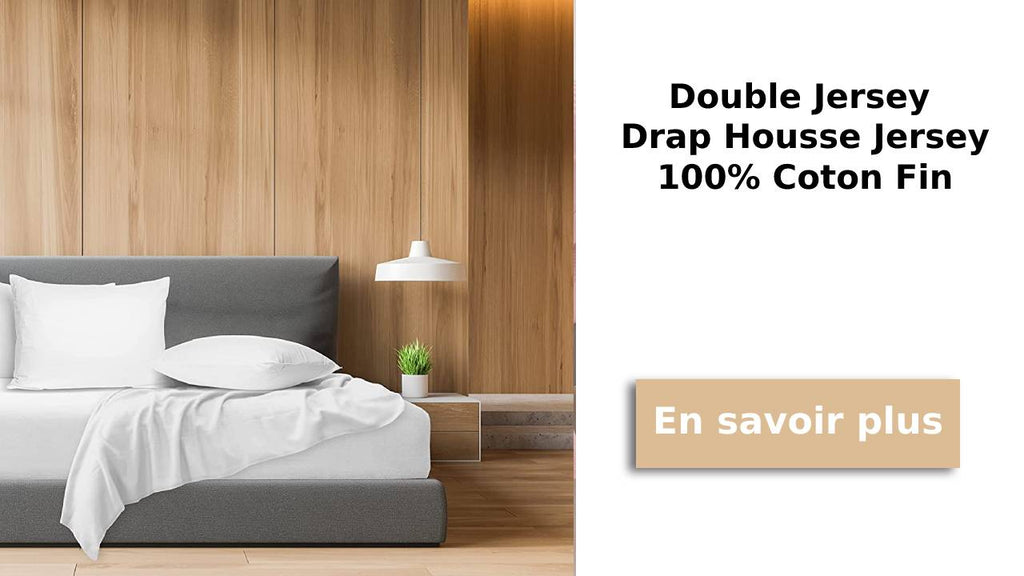 Double Jersey - Drap Housse Jersey 100% Coton Fin