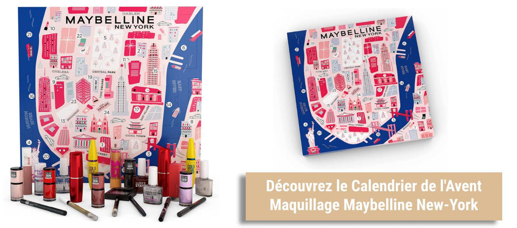 calendrier de l'avent maquillage maybelline new york