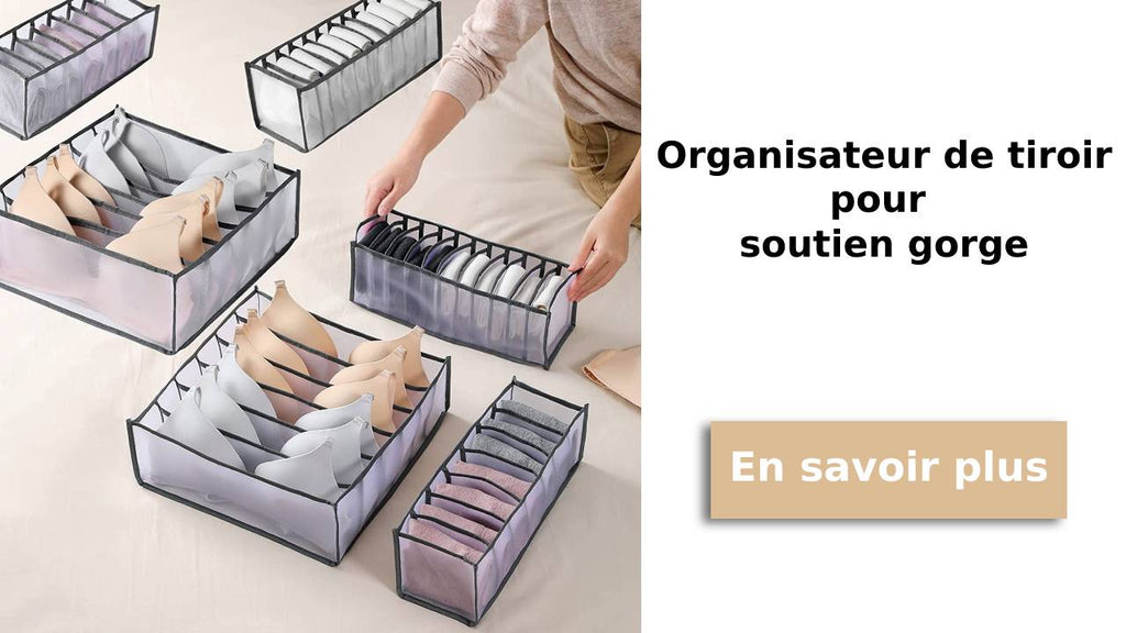 Organisateur de tiroir pour soutien gorge