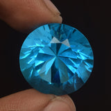 Top Grade Blue Mystic Topaz 24.05 Ct Round Cut Blue Mystic Topaz Loose Gemstone For jewelry Making BU-168
