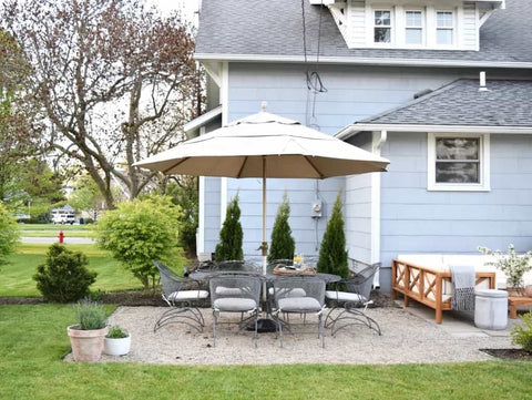 1. Add a Pea Gravel Patio to Your Yard