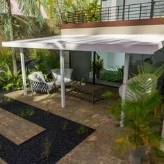 Design a Resting Area with a Roof