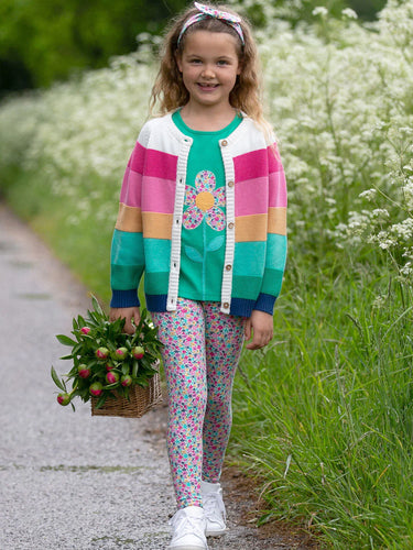 Rad loopy loop baby and pink cardigan // Approx. 9-12 months