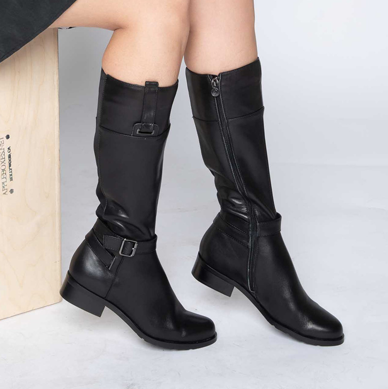 slim calf knee high boots