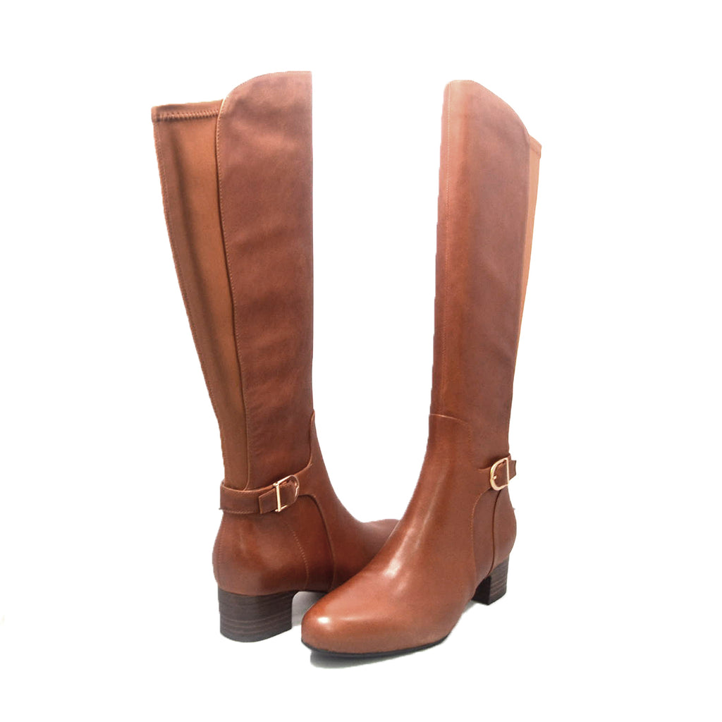 women's slim calf riding boots