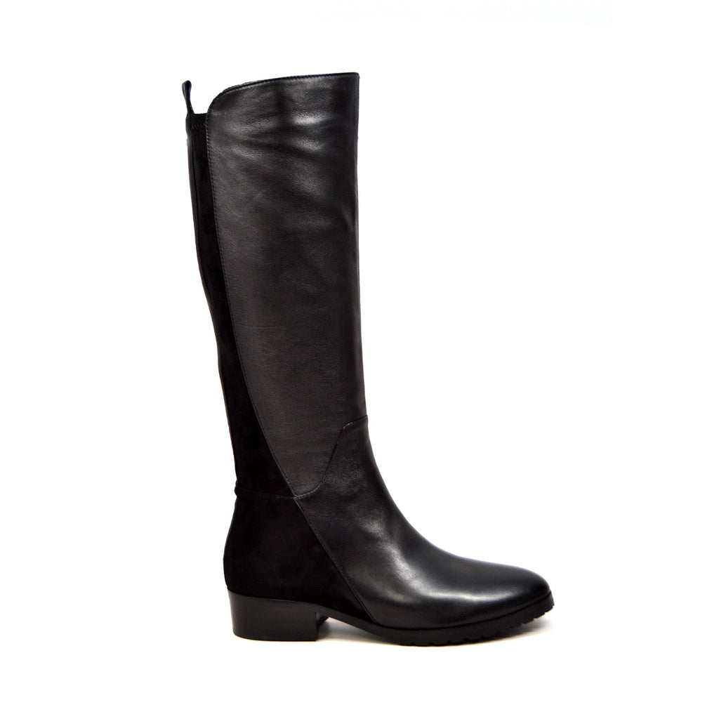 SoleiMani Trendy Leather Narrow Calf Riding Boots | Slim Calf Boots