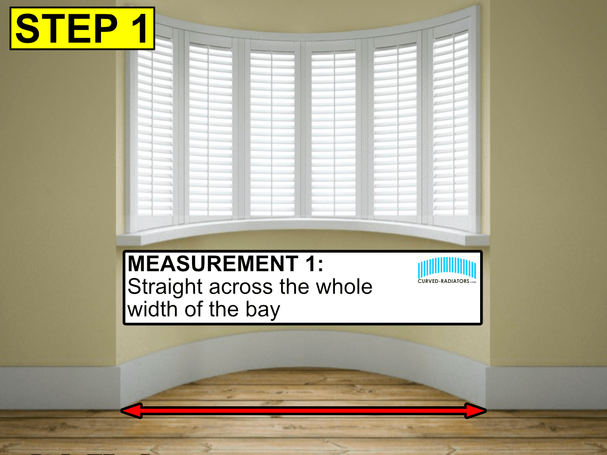 How to measure for a radiator in bay window