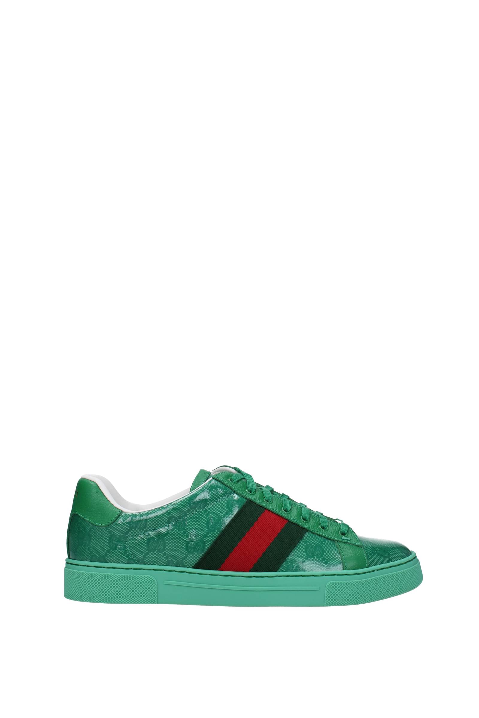 gucci-sneakers tessuto verde-uomo