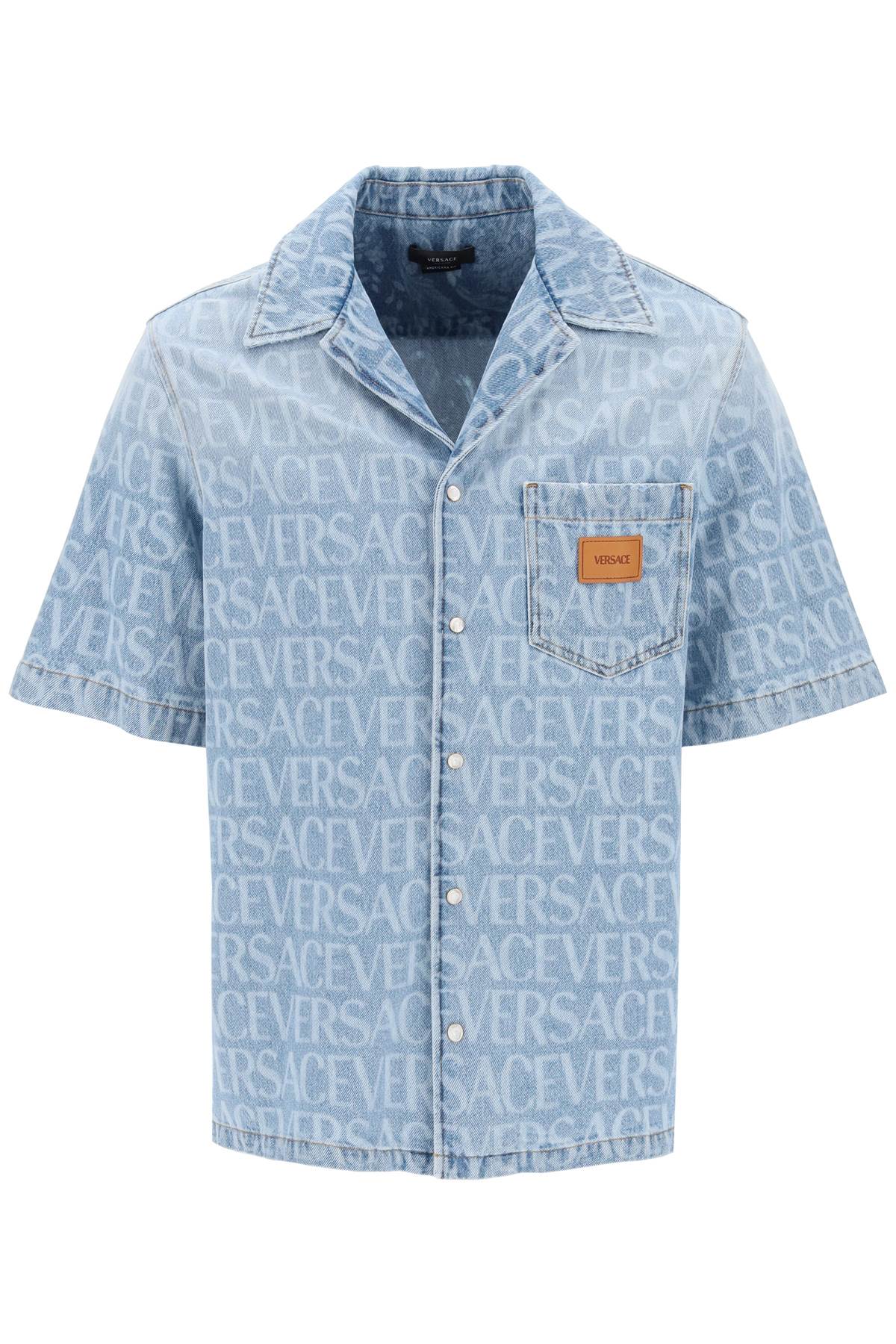 versace-camicia in denim americana fit-uomo