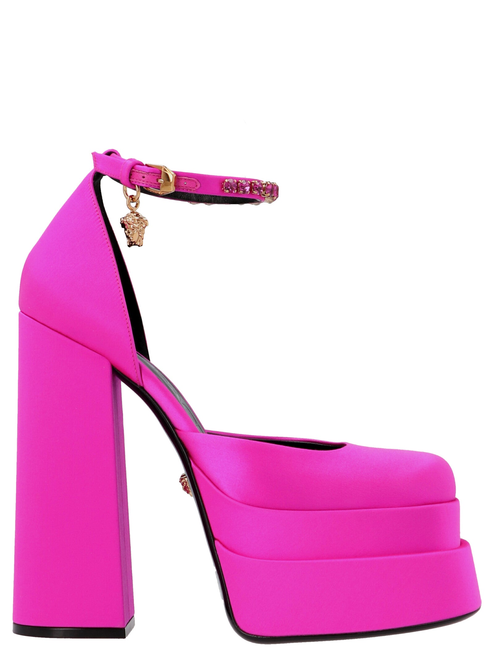 versace-'medusa aevitas' decollete fucsia-donna