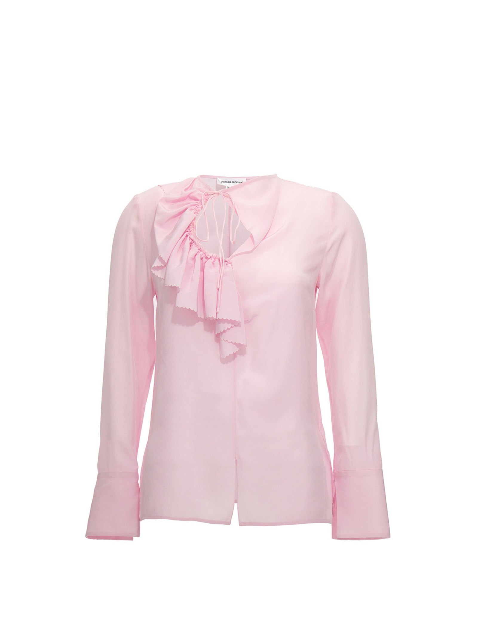 victoria beckham-ruffles bloat camicie rosa-donna