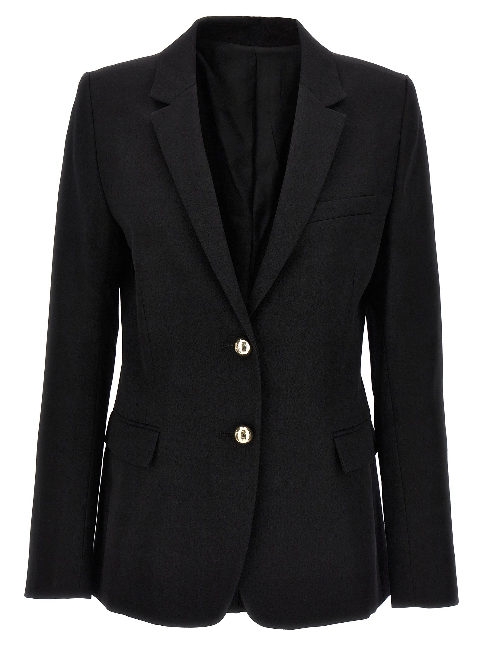 paco rabanne-single-breasted blazer giacche nero-donna