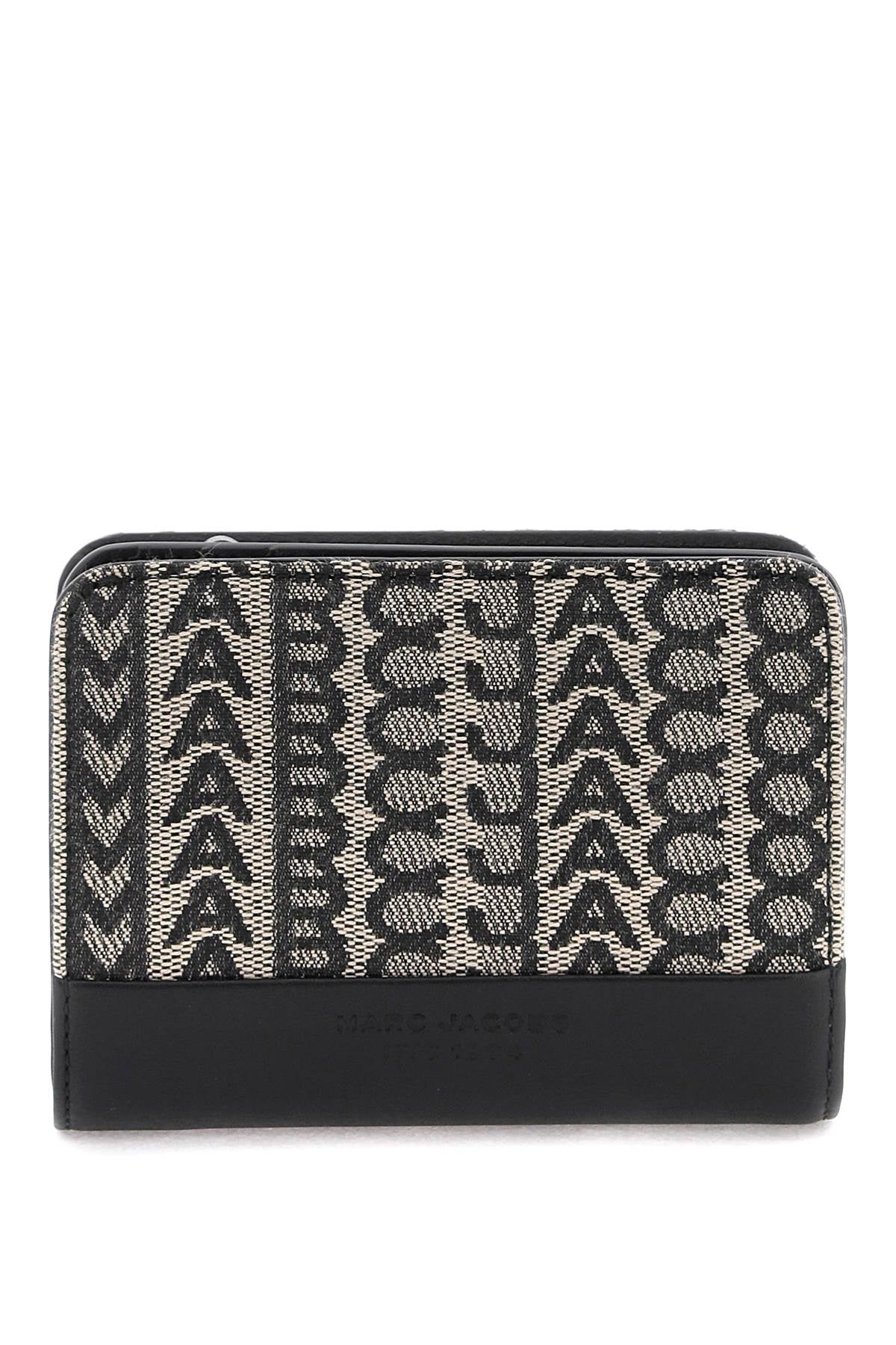 marc jacobs-portafoglio 'the monogram jacquard mini compact wallet'-donna