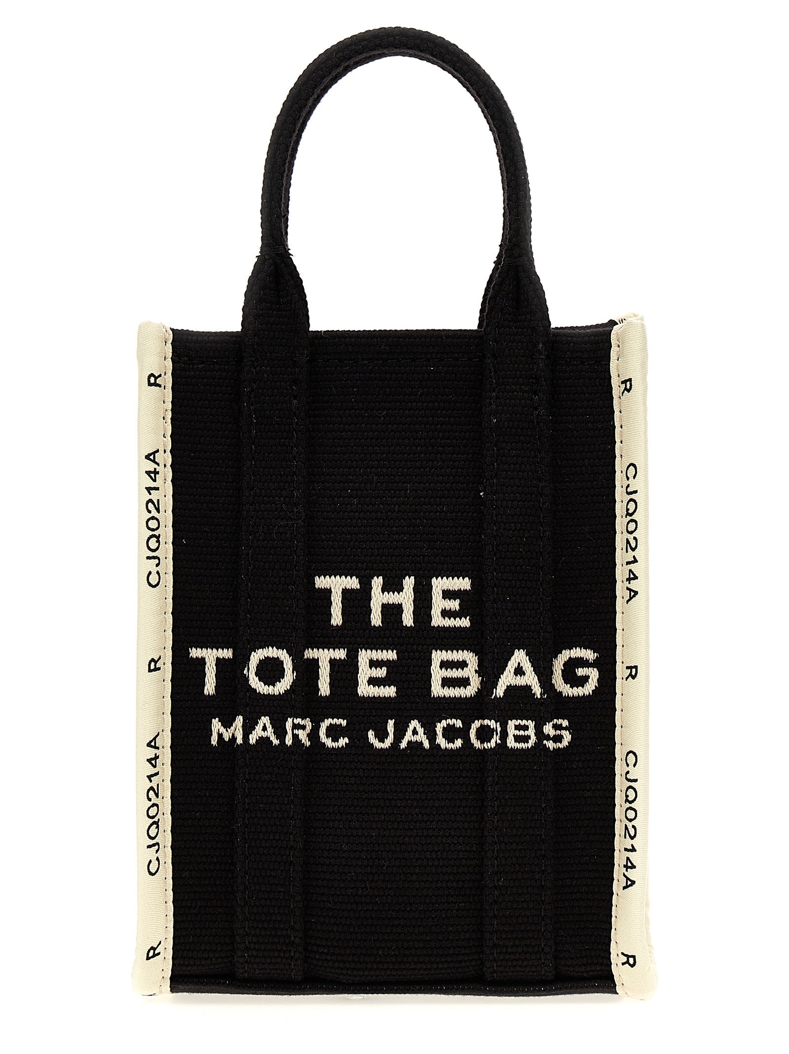 marc jacobs-the jacquard mini tote tote bianco/nero-donna