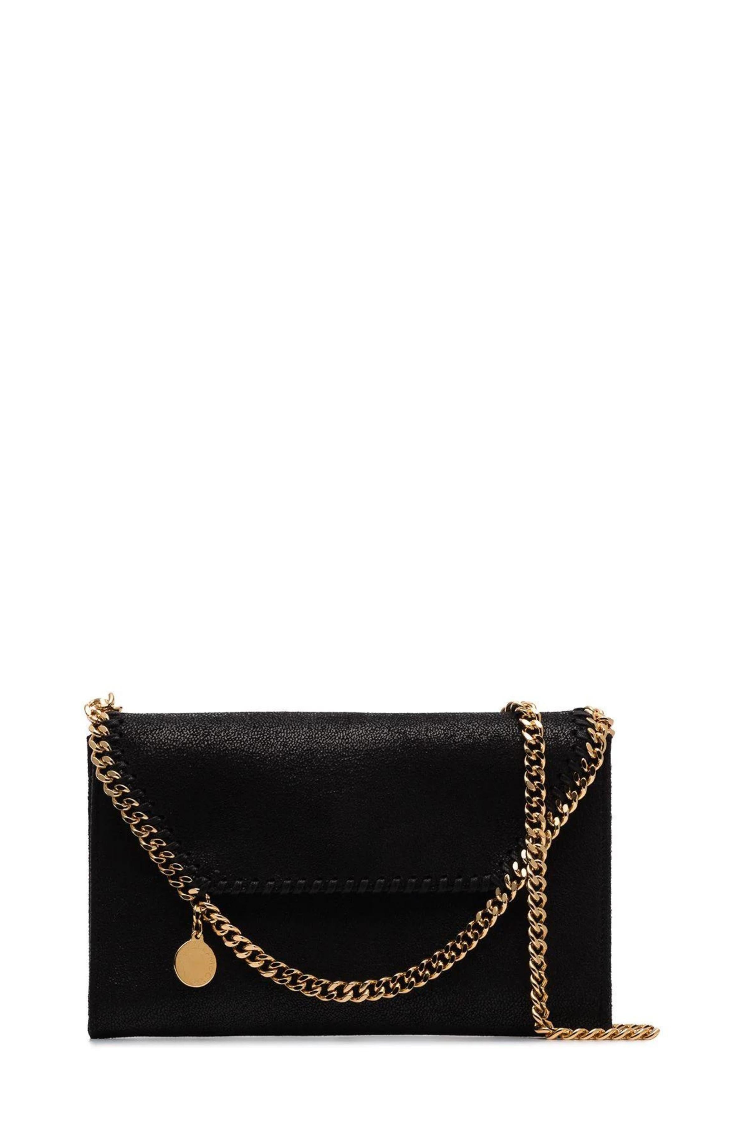 Stella Mccartney Borsa A Tracolla Falabella Nera E Oro In Black | ModeSens