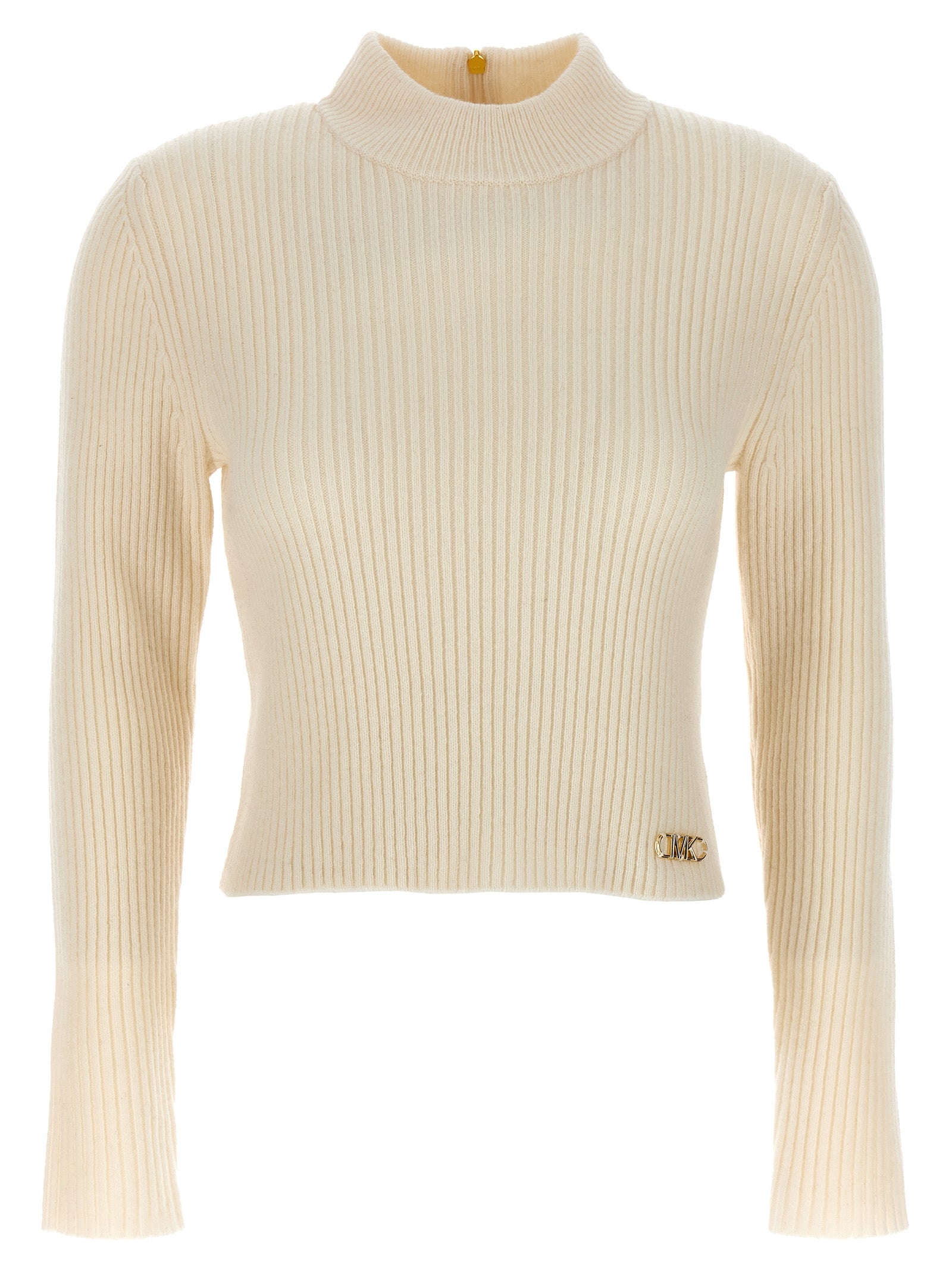 michael michael kors-logo sweater maglioni beige-donna