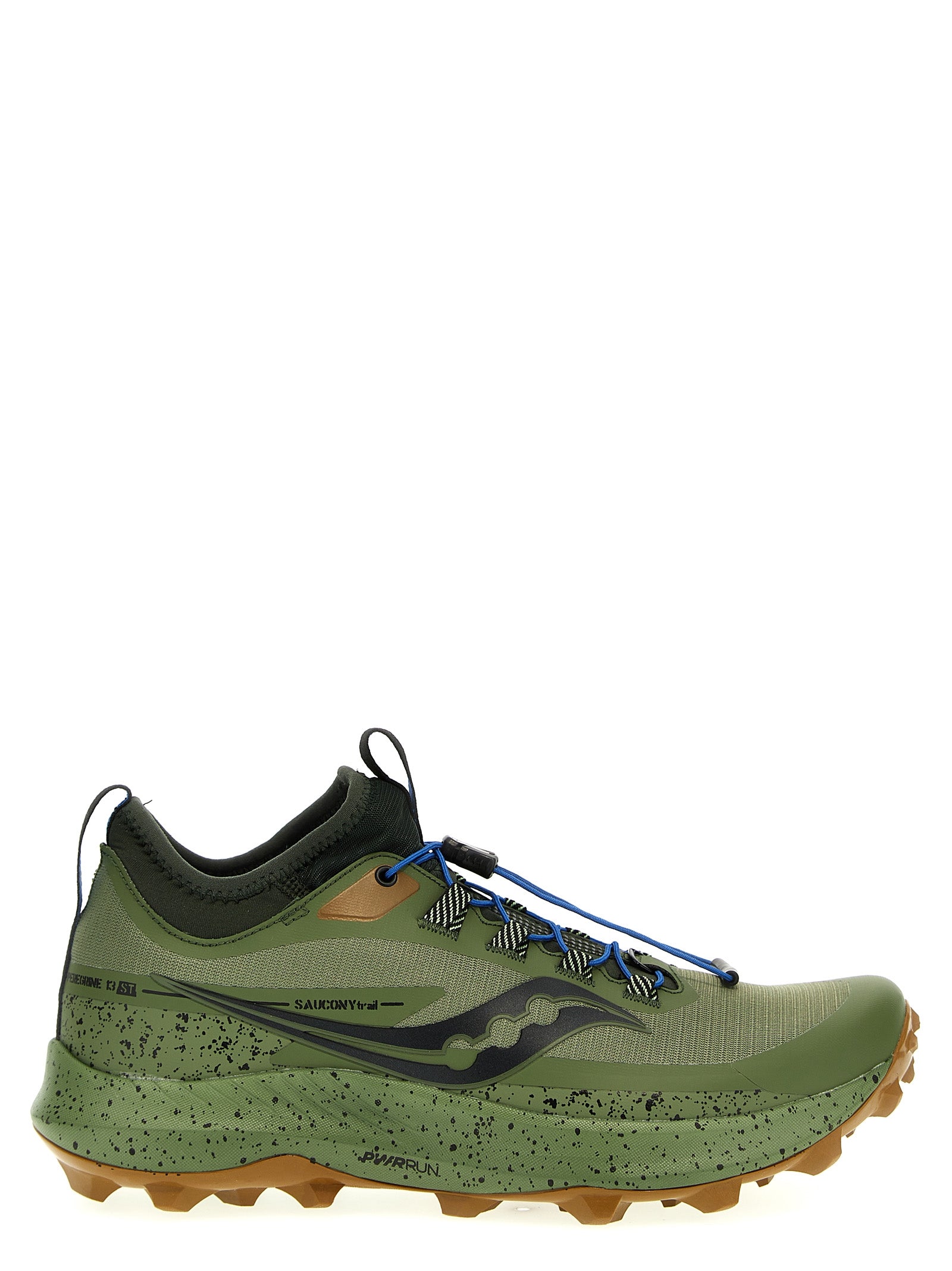 saucony-peregrine 13 st sneakers verde-uomo