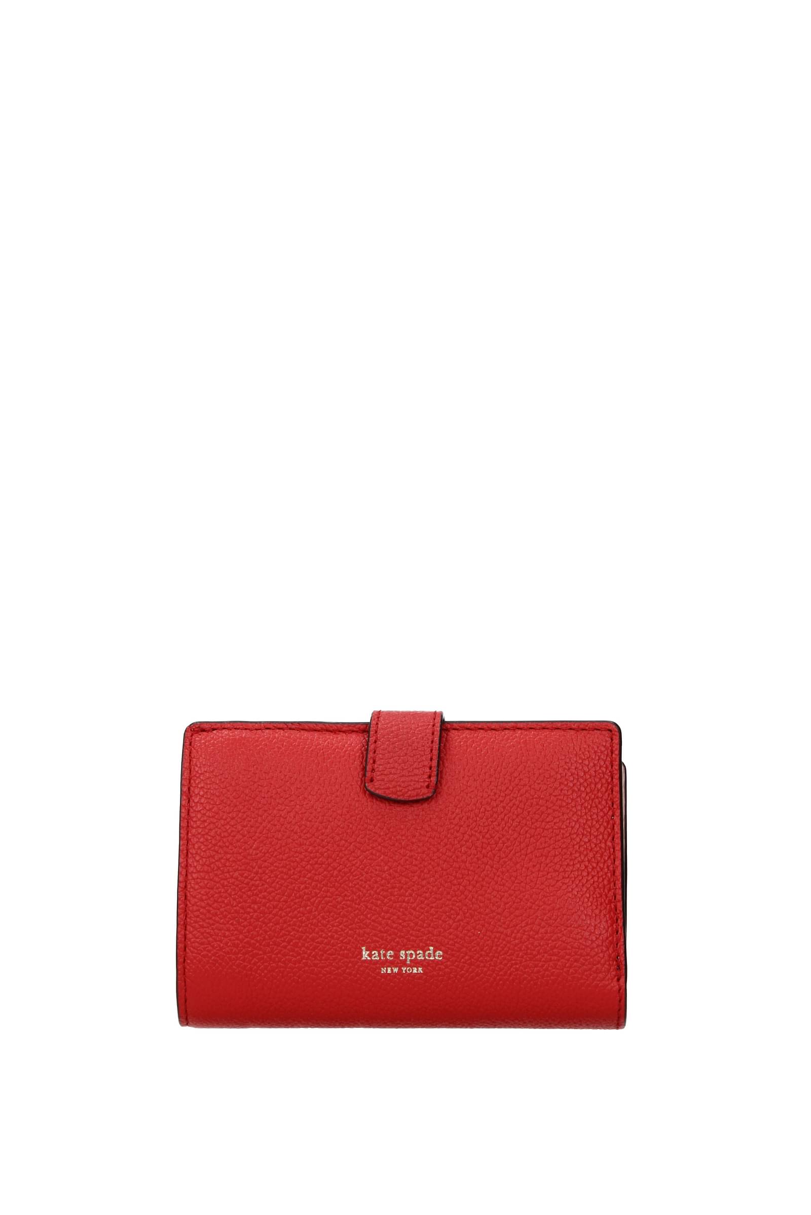 Kate Spade-Portafogli Margaux Pelle Rosso Peperoncino-Donna