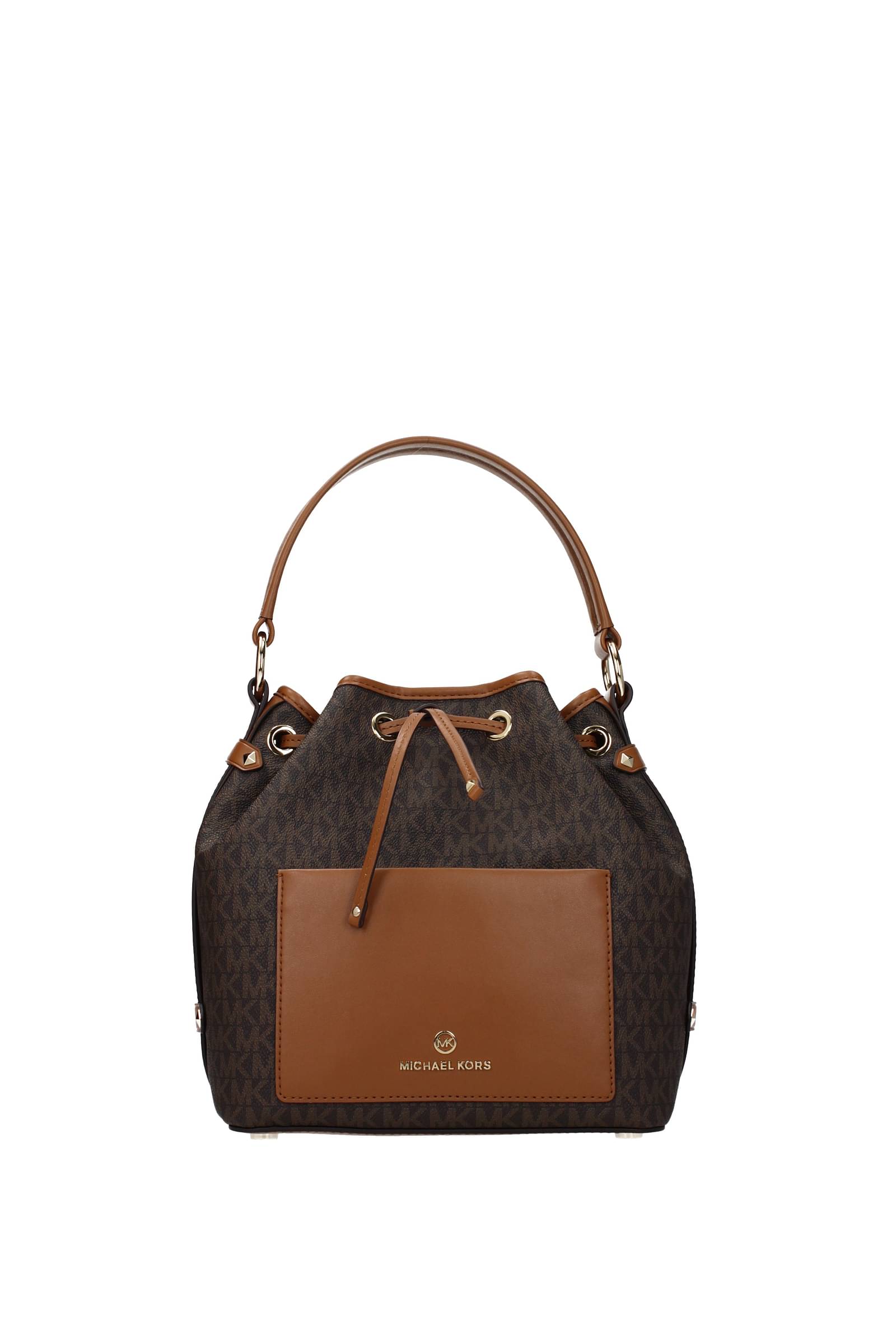 michael kors-borse a mano smith pelle marrone ghianda-donna