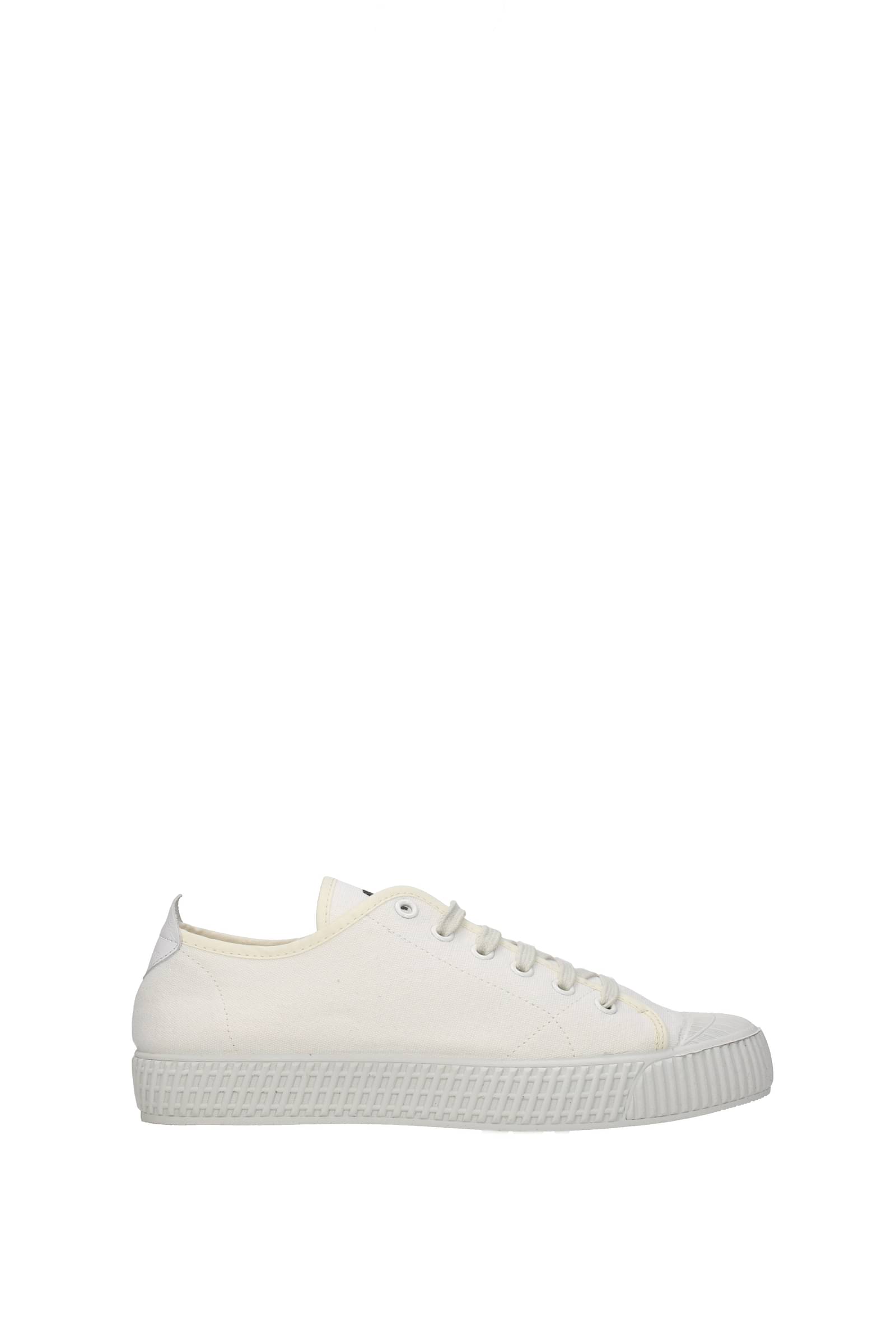 Car Shoe-Sneakers Tessuto Bianco-Donna